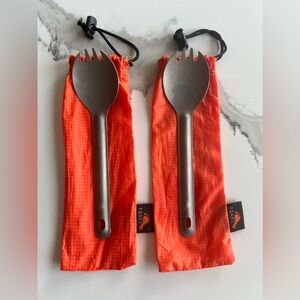 TOAKS Ultralight Titanium Spork & MSR Salt/Pepper Shaker